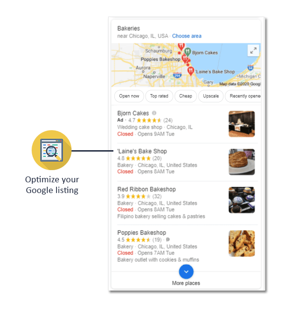 we optimize your google listing