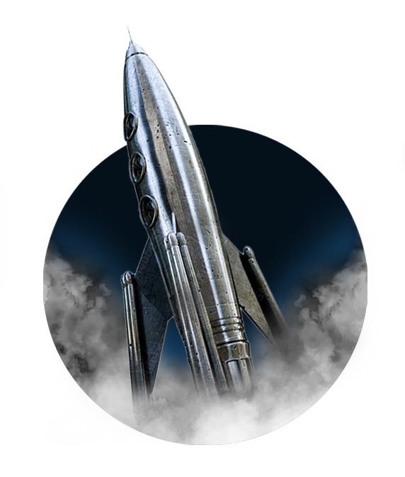 Rank High on Google. ThThe image shows a rocket taking off.