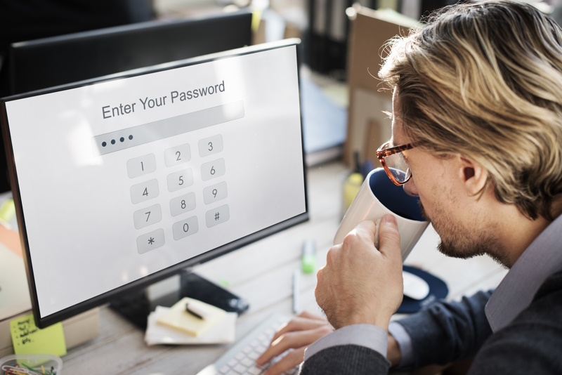 Business owner using LastPass to save and share passwords