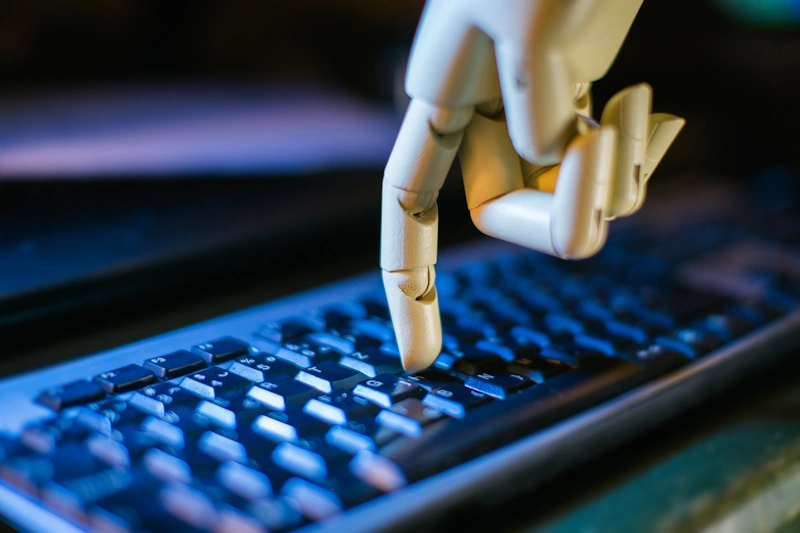 robotic hand using a computer keyboard