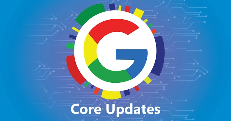 Google logo with colorful blocks and Core Updates text symbolizing December 2024 Core Update